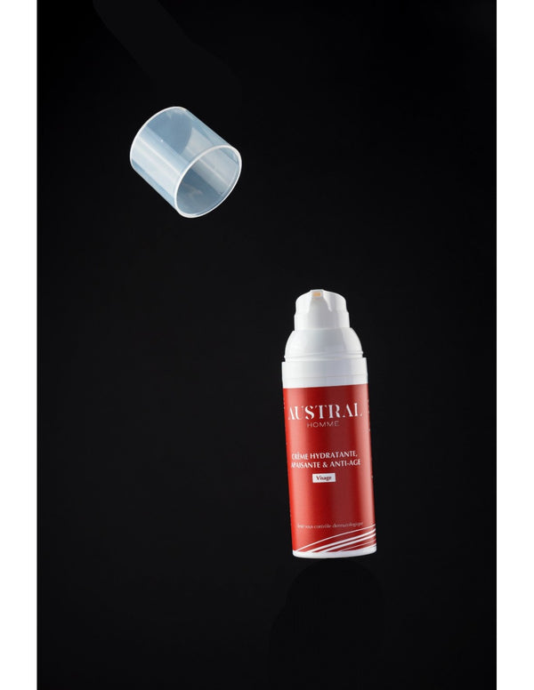crème hydratante apaisante anti age homme
