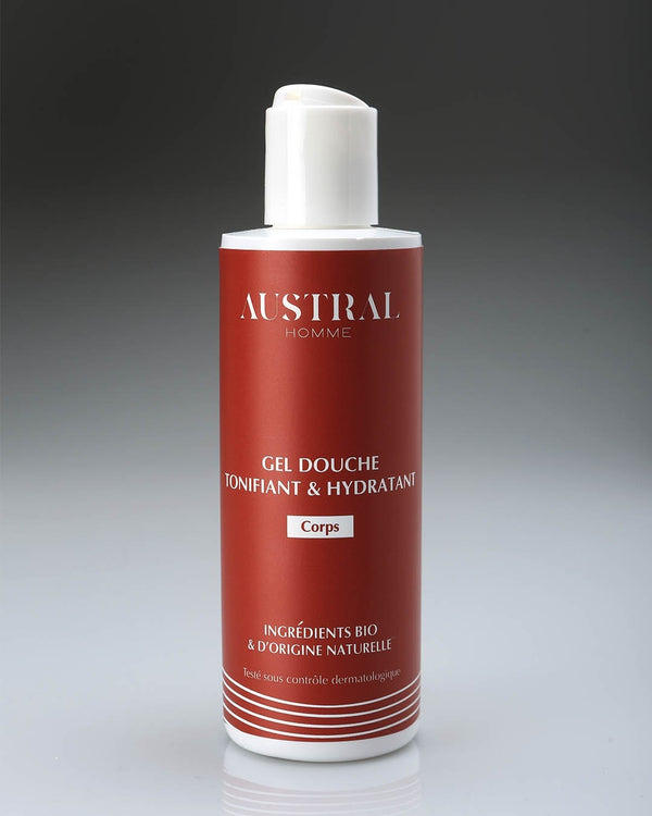 gel douche tonifiant et hydratant bio pour homme