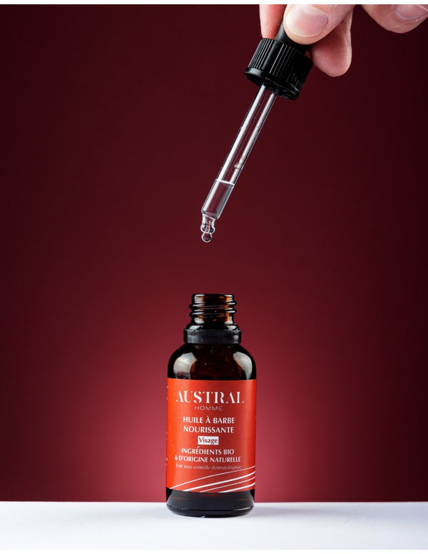 Huile à barbe nourrissante bio