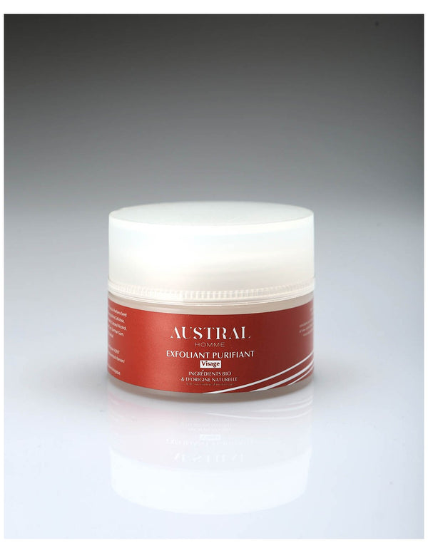 gel exfoliant purifiant visage homme bio